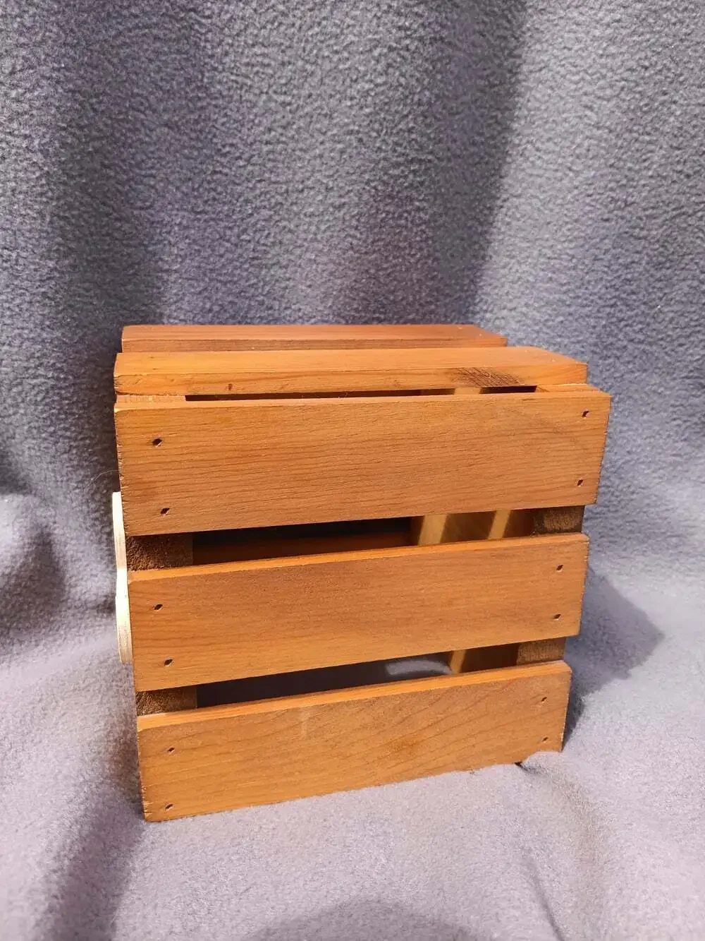 Vintage Goose Welcome Wood Box Tissue Box Holder Homemade Country Cottagecore
